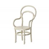 Miniatyr Vintage stol vit mus